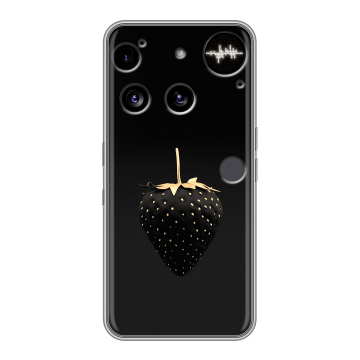 Силиконовый чехол на Nothing Phone (3) с принтом Черная клубника Силиконовый чехол на Nothing Phone (3) с принтом Черная клубника
