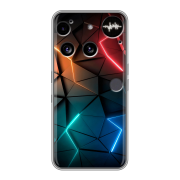 Силиконовый чехол на Nothing Phone (3) с принтом Абстракция неон Силиконовый чехол на Nothing Phone (3) с принтом Абстракция неон
