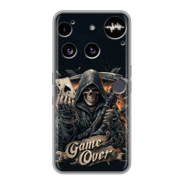 Силиконовый чехол на Nothing Phone (3) с принтом Скелет карты Силиконовый чехол на Nothing Phone (3) с принтом Скелет карты