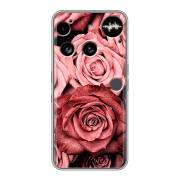 Силиконовый чехол на Nothing Phone (3) с принтом Цветы розы Силиконовый чехол на Nothing Phone (3) с принтом Цветы розы