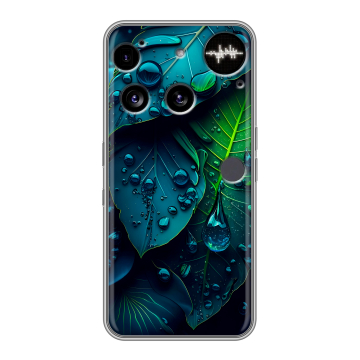 Силиконовый чехол на Nothing Phone (3) с принтом Листья Силиконовый чехол на Nothing Phone (3) с принтом Листья