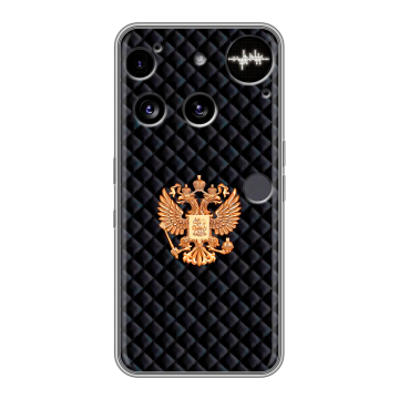 Силиконовый чехол на Nothing Phone (3) с принтом Герб России принт