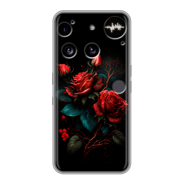 Силиконовый чехол на Nothing Phone (3) с принтом Розы красные
