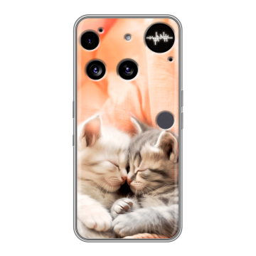 Силиконовый чехол на Nothing Phone (3) с принтом Котята Силиконовый чехол на Nothing Phone (3) с принтом Котята