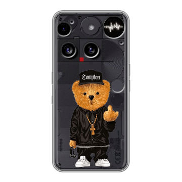 Силиконовый чехол на Nothing Phone (3) с принтом Мишка