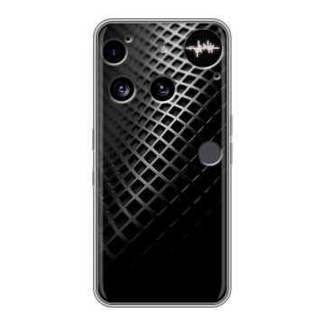 Силиконовый чехол на Nothing Phone (3) с принтом Текстура металла