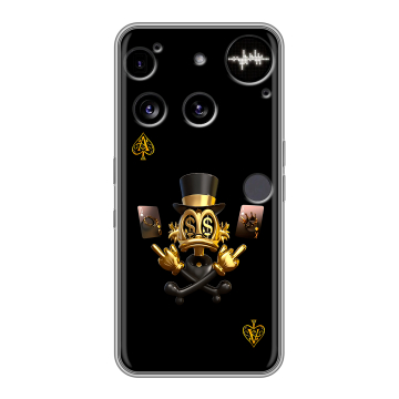 Силиконовый чехол на Nothing Phone (3) с принтом Золотой скрудж макдак Силиконовый чехол на Nothing Phone (3) с принтом Золотой скрудж макдак