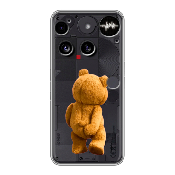 Силиконовый чехол на Nothing Phone (3) с принтом Медведь Силиконовый чехол на Nothing Phone (3) с принтом Медведь