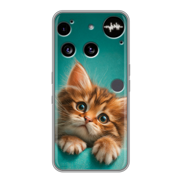 Силиконовый чехол на Nothing Phone (3) с принтом котенок