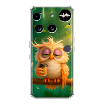 Силиконовый чехол на Nothing Phone (3) с принтом сова