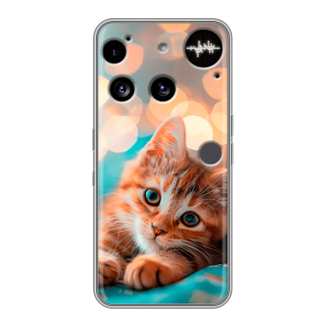 Силиконовый чехол на Nothing Phone (3) с принтом котик Силиконовый чехол на Nothing Phone (3) с принтом котик