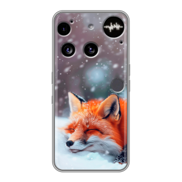 Силиконовый чехол на Nothing Phone (3) с принтом лиса Силиконовый чехол на Nothing Phone (3) с принтом лиса