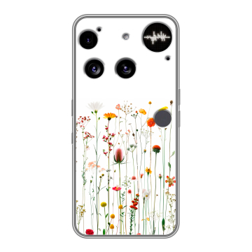 Силиконовый чехол на Nothing Phone (3) с принтом цветы