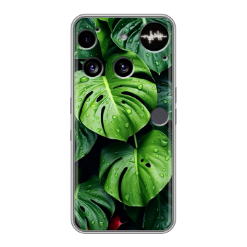 Силиконовый чехол на Nothing Phone (3) с принтом Листья Силиконовый чехол на Nothing Phone (3) с принтом Листья