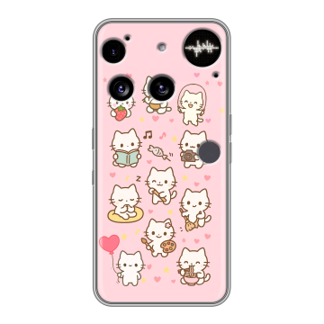 Силиконовый чехол на Nothing Phone (3) с принтом Hello Kitty Хелоу Кити