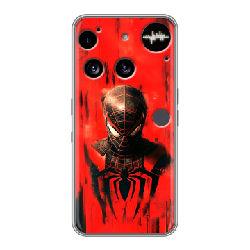 Силиконовый чехол на Nothing Phone (3) с принтом человек паук spiderman