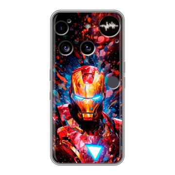 Силиконовый чехол на Nothing Phone (3) с принтом Железный человек Ironman