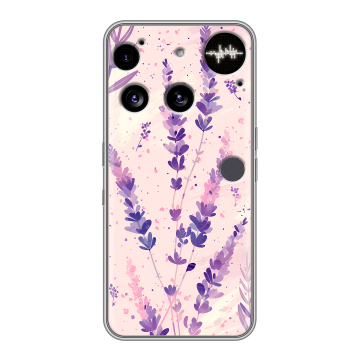 Силиконовый чехол на Nothing Phone (3) с принтом цветы лаванда Силиконовый чехол на Nothing Phone (3) с принтом цветы лаванда