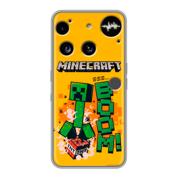 Силиконовый чехол на Nothing Phone (3) с принтом Майнкрафт Minecraft