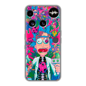 Силиконовый чехол на Nothing Phone (3) с принтом Рик и Морти Rick Morty