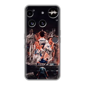 Силиконовый чехол на Nothing Phone (3) с принтом Реал Роналдо Real Ronaldo Силиконовый чехол на Nothing Phone (3) с принтом Реал Роналдо Real Ronaldo