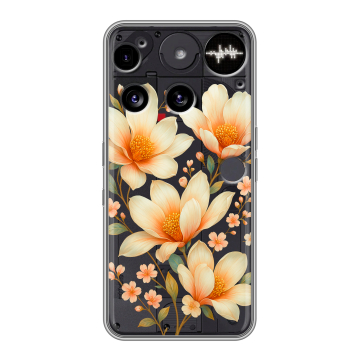 Силиконовый чехол на Nothing Phone (3) с принтом Цветы