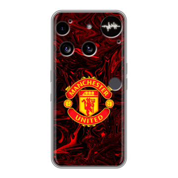 Силиконовый чехол на Nothing Phone (3) с принтом Manchester United Силиконовый чехол на Nothing Phone (3) с принтом Manchester United