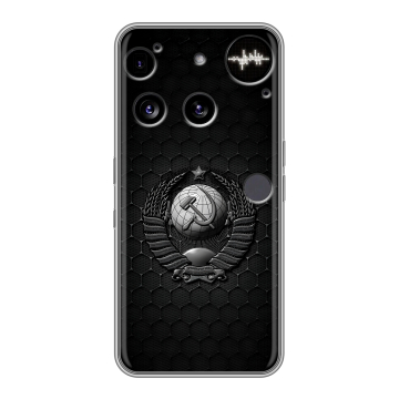 Силиконовый чехол на Nothing Phone (3) с принтом Герб Флаг СССР Силиконовый чехол на Nothing Phone (3) с принтом Герб Флаг СССР