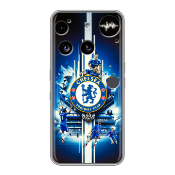 Силиконовый чехол на Nothing Phone (3) с принтом Chelsea Челси Силиконовый чехол на Nothing Phone (3) с принтом Chelsea Челси