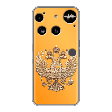 Силиконовый чехол на Nothing Phone (3) с принтом Герб Флаг России Силиконовый чехол на Nothing Phone (3) с принтом Герб Флаг России
