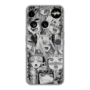 Силиконовый чехол на Nothing Phone (3) с принтом Ahegao Ахегао Аниме Силиконовый чехол на Nothing Phone (3) с принтом Ahegao Ахегао Аниме