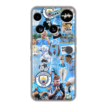 Силиконовый чехол на Nothing Phone (3) с принтом Man City Манчестер Сити Силиконовый чехол на Nothing Phone (3) с принтом Man City Манчестер Сити