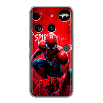 Силиконовый чехол на Nothing Phone (3) с принтом Spiderman Человек паук Силиконовый чехол на Nothing Phone (3) с принтом Spiderman Человек паук