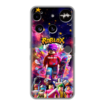 Силиконовый чехол на Nothing Phone (3) с принтом Roblox Роблокс Силиконовый чехол на Nothing Phone (3) с принтом Roblox Роблокс