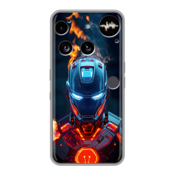 Силиконовый чехол на Nothing Phone (3) с принтом IronMan Железный человек Силиконовый чехол на Nothing Phone (3) с принтом IronMan Железный человек