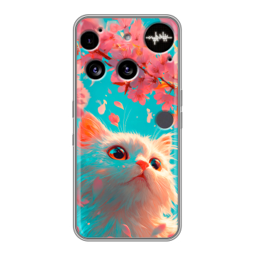 Силиконовый чехол на Nothing Phone (3) с принтом Красивый кот Силиконовый чехол на Nothing Phone (3) с принтом Красивый кот