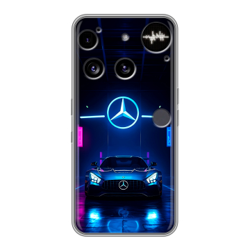 Силиконовый чехол на Nothing Phone (3) с принтом Mercedes Мерседес