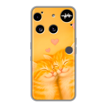Силиконовый чехол на Nothing Phone (3) с принтом Милые котята