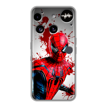 Силиконовый чехол на Nothing Phone (3) с принтом Spiderman Человек паук Силиконовый чехол на Nothing Phone (3) с принтом Spiderman Человек паук