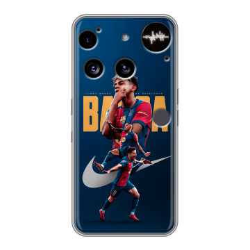 Силиконовый чехол на Nothing Phone (3) с принтом Барселона Barca Yamal 