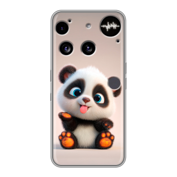 Силиконовый чехол на Nothing Phone (3) с принтом милая панда