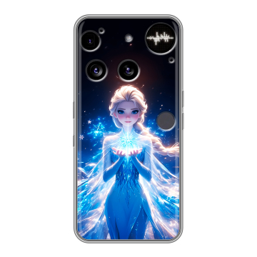 Силиконовый чехол на Nothing Phone (3) с принтом Холодное сердце Frozen