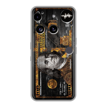 Силиконовый чехол на Nothing Phone (3) с принтом Доллар деньги