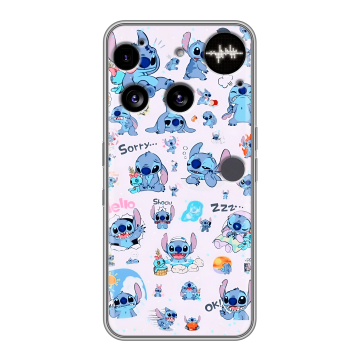 Силиконовый чехол на Nothing Phone (3) с принтом Лило и Стич Силиконовый чехол на Nothing Phone (3) с принтом Лило и Стич