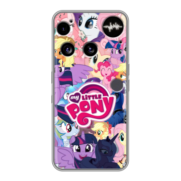 Силиконовый чехол на Nothing Phone (3) с принтом My little pony Дружба чудо Силиконовый чехол на Nothing Phone (3) с принтом My little pony Дружба чудо