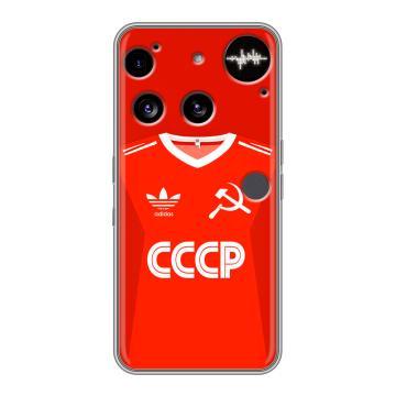 Силиконовый чехол на Nothing Phone (3) с принтом Флаг Герб СССР Силиконовый чехол на Nothing Phone (3) с принтом Флаг Герб СССР