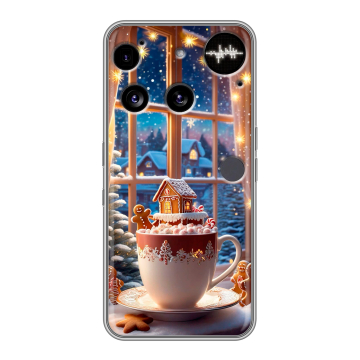 Силиконовый чехол на Nothing Phone (3) с принтом Новый год Силиконовый чехол на Nothing Phone (3) с принтом Новый год