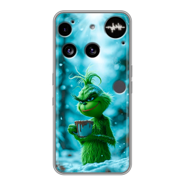Силиконовый чехол на Nothing Phone (3) с принтом Новый год гринч Силиконовый чехол на Nothing Phone (3) с принтом Новый год гринч