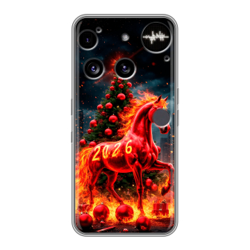 Силиконовый чехол на Nothing Phone (3) с принтом Новый год Силиконовый чехол на Nothing Phone (3) с принтом Новый год