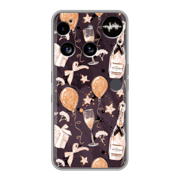 Силиконовый чехол на Nothing Phone (3) с принтом Новый год Силиконовый чехол на Nothing Phone (3) с принтом Новый год